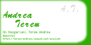 andrea terem business card